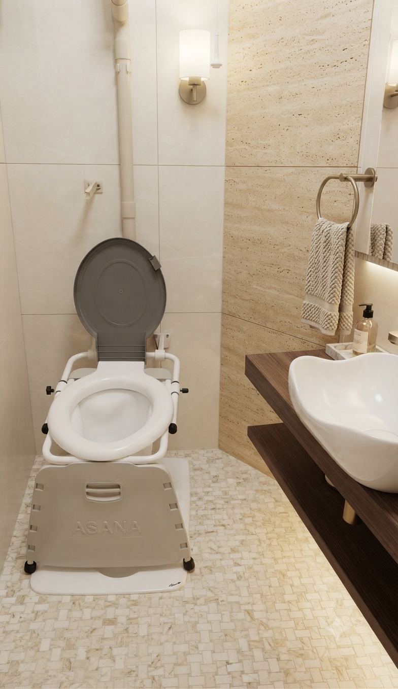 دستشویی فرنگی دیواری آسانا باقیف ژله ای آسانا
